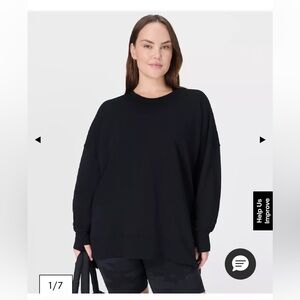 Sweaty Betty After Class Longline Sweatshirt - Black